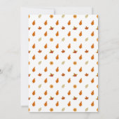 Invitation L'automne part Wreath Thanksgiving Dîner (Dos)