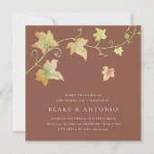 Invitation L'automne quitte la fête d'engagement d'automne mo (Devant)