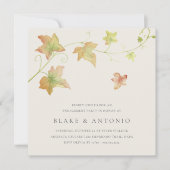 Invitation L'automne quitte la fête d'engagement d'automne mo (Devant)