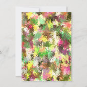 Invitation L'automne quitte l'invitation de mariage Abstrait (Dos)