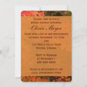 Invitation L'automne quitte l'invitation d'une nuptiale Maria (Dos)