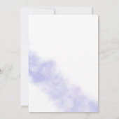 Invitation Lavage à l'aquarelle | Réception de mariage violet (Dos)