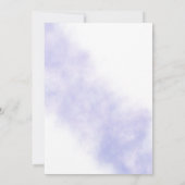 Invitation Lavage à l'aquarelle | Renouvellement de vœux bleu (Dos)