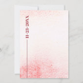 Invitation Lavage d'aquarelle et branche mariage japonais (Dos)