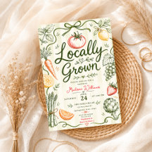 Lavage de légumes fruits doodle baby shower