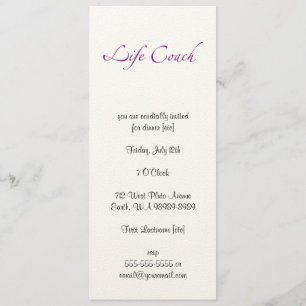 Invitation Lavage de texte de Life Coach