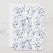 Invitation Lavande à air chaud ballon Fête des mariées floral (Dos)