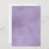 Invitation Lavande à longue tige violet Rose Élégant mariage (Dos)