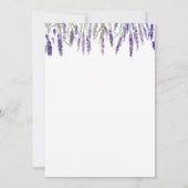 Invitation Lavande Baby shower et Fête des mariées combinés (Dos)