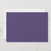 Invitation Lavande Boho Rustique Mariage Floral Violet (Dos)