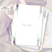 Invitation Lavande Classique, Violet, Mariage Pastel Monogram
