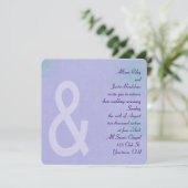 Invitation Lavande contemporaine (Debout devant)