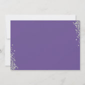 Invitation Lavande d'argent violet première communion Photo (Dos)