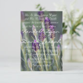 Invitation Lavande en fleur (Debout devant)