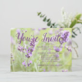 Invitation Lavande en fleurs (Debout devant)