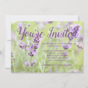 Invitation Lavande en fleurs