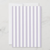 Invitation Lavande et cadre d'or Première communion sainte (Dos)