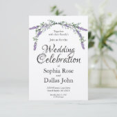 Invitation Lavande et Eucalyptus (Debout devant)