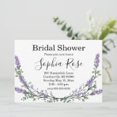 Invitation Lavande et Eucalyptus (Debout devant)