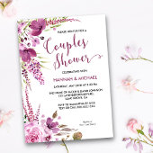 Invitation Lavande et Lilacs Floral Couples Douche