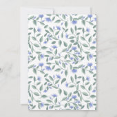 Invitation Lavande et Sage Green Fête des mariées florale (Dos)