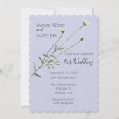 Invitation Lavande et une seule taille (Devant)