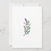 Invitation Lavande Eucalyptus Connaissez-Vous Bien Mariée (Dos)