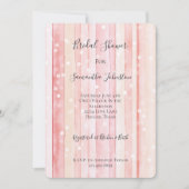 Invitation Lavande Féminin Rayures Roses Points Blancs Enterr (Devant)