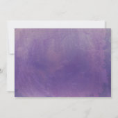 Invitation Lavande Floral Mason Jar Aquarelle Fête des mariée (Dos)