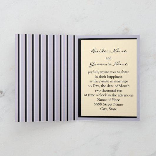 Invitation Lavande luxueuse (Intérieur)