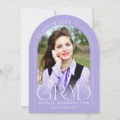 Invitation Lavande minime moderne - Fête d'Arche de Photo (Devant)