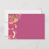 Invitation Lavande Orange rose Jaune Florale Épouse (Dos)