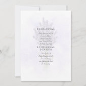 Invitation Lavande Pale Splash Floral Rehearal (Devant)