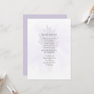 Invitation Lavande Pale Splash Floral Rehearal