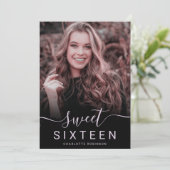 Invitation Lavande parties scintillant violette ombre 5 photo (Debout devant)