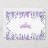 Invitation Lavande Photo Violet Floral Quinceañera (Dos)