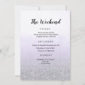 Invitation Lavande pour Week-end d'Enterrement de (Dos)