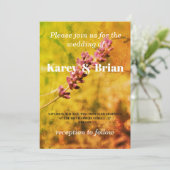 Invitation Lavande, Romantique Mariage Floral (Debout devant)