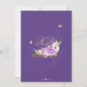 Invitation Lavande Rose Royal violet or Tiara Quinceanera (Dos)