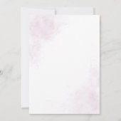 Invitation Lavande Rustique Purple Floral Chic Elégant Mariag (Dos)