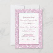 Invitation Lavande, Style William Morris (Devant)