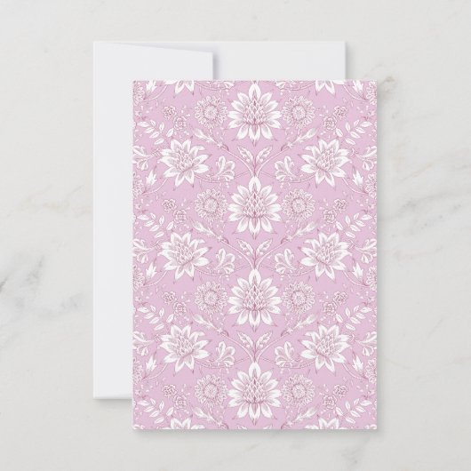 Invitation Lavande, Style William Morris (Dos)