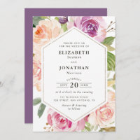 lavande violet et mariage floral