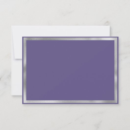 Invitation Lavande violet fleur sauvage ressort Bridesmaid (Dos)
