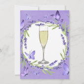 Invitation Lavande Wisteria & Papillons Brunch & Bubbly In (Dos)