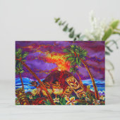 Invitation Lave heureuse de danse polynésienne d'invitations (Debout devant)