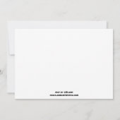 Invitation Lave heureuse de danse polynésienne d'invitations (Dos)