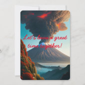 Invitation Lave un grand moment ensemble ! Wordplay Volcano (Devant)