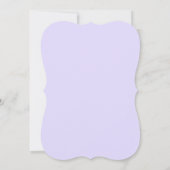 Invitation Lavendar et Fête des mariées florale blanche (Dos)