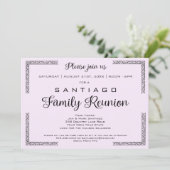 Invitation Lavendar ou toute couleur Famille de réunion Invit (Debout devant)